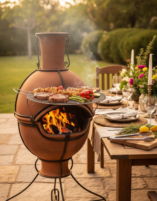 Barbecue en Terre Cuite La Maison du Potier - Poterie Artisanale en Terre Cuite et Grès Céramique