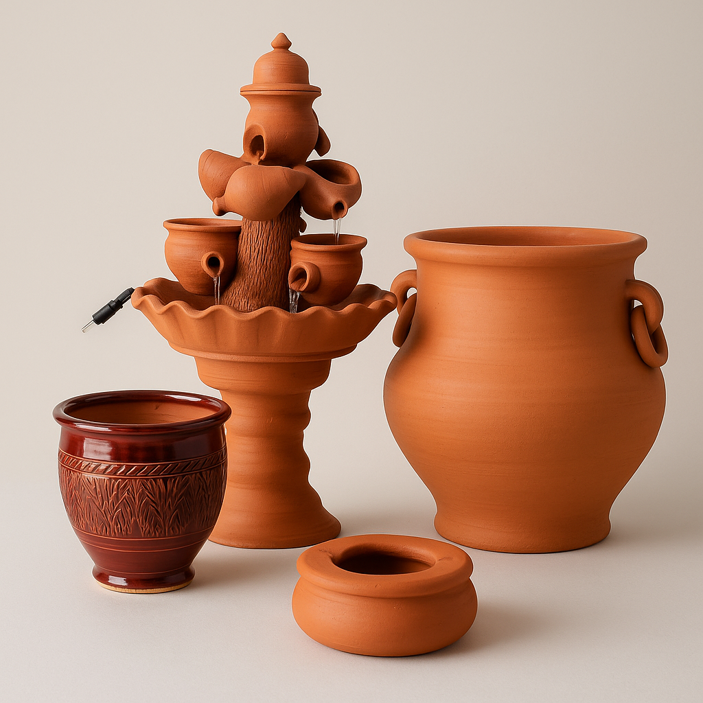 Decor en terre cuite artisanale