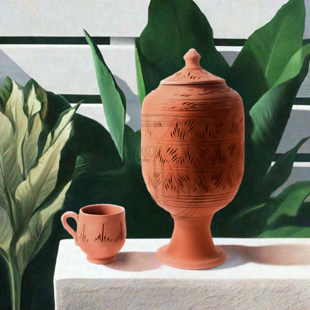 filtre à eau en terre cuite - carafe en terre cuite filtrante