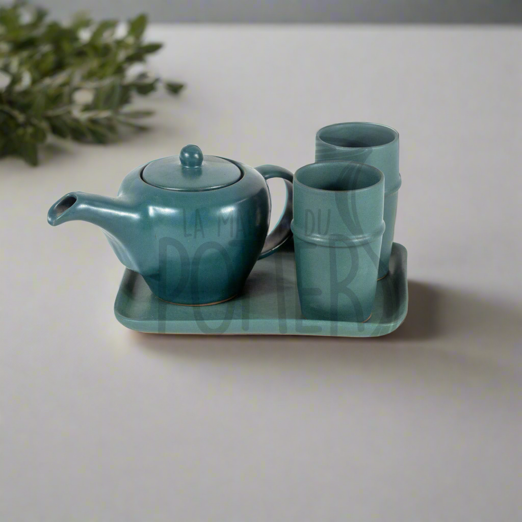 SET THÉIÈRE EN TERRE CUITE