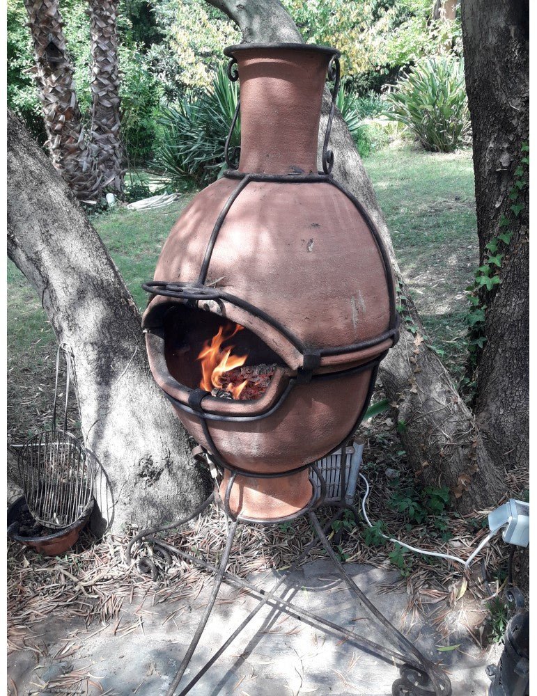 BARBECUE À CHEMINÉE EN TERRE CUITE - La Maison du Potier