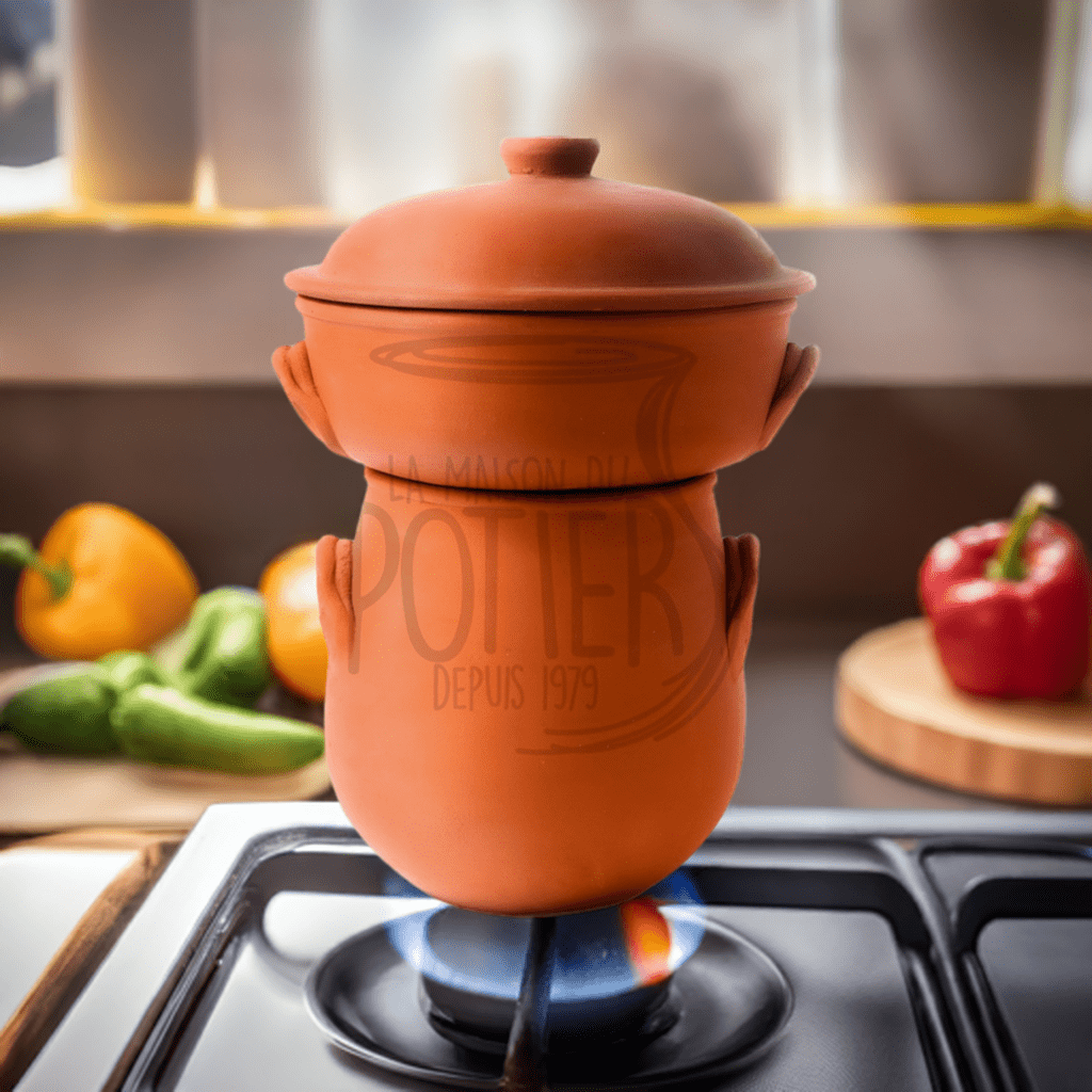 COUSCOUSSIER EN TERRE CUITE - La Maison du Potier