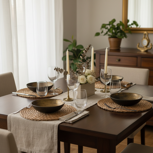 Generated deeper bronze service bowl scene