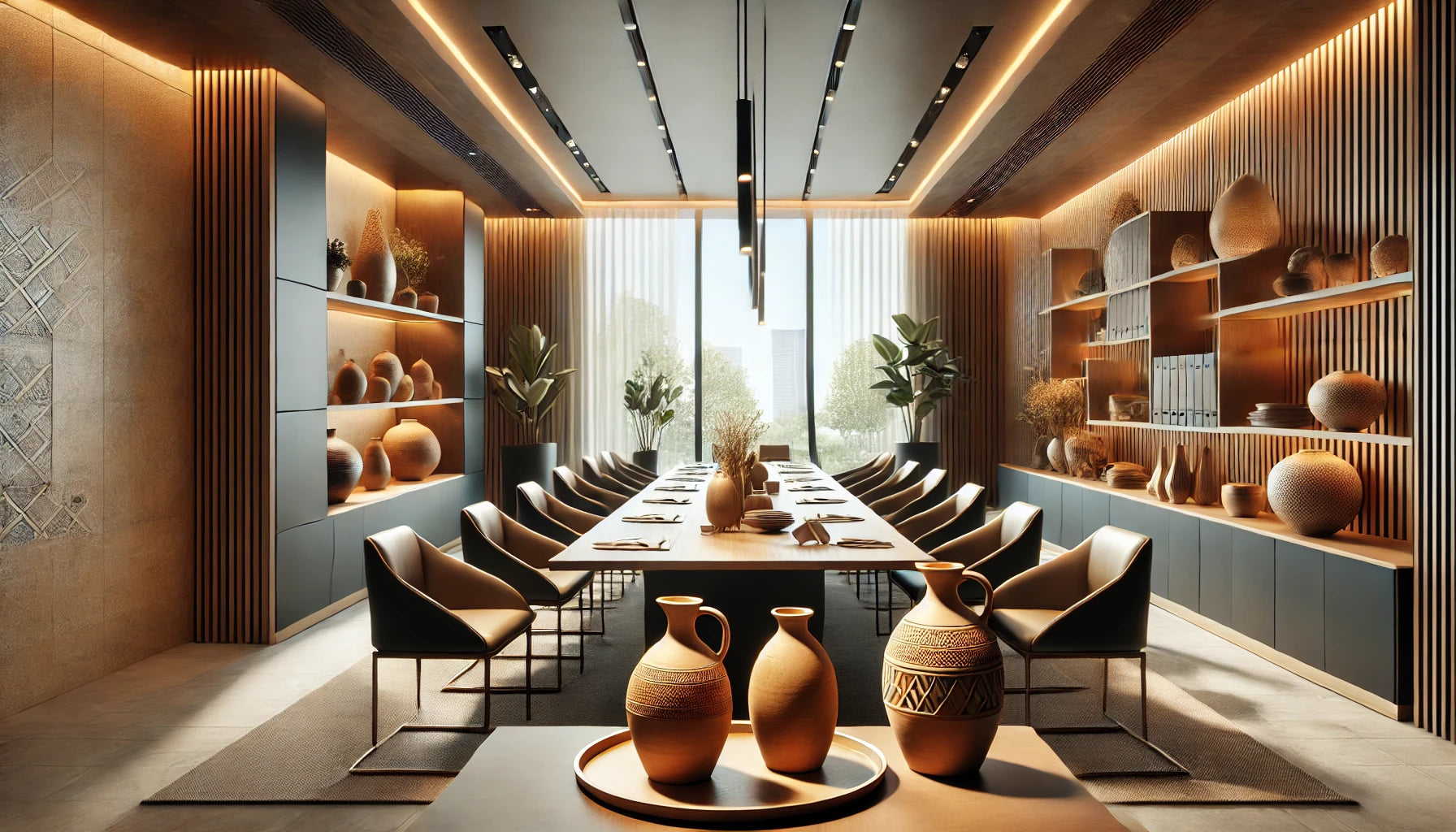 Boutique de poterie artisanale en terre cuite et grès céramique
