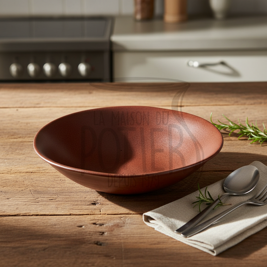 Saladier marron spécifique - analyse de SA forme et SA couleur exactes