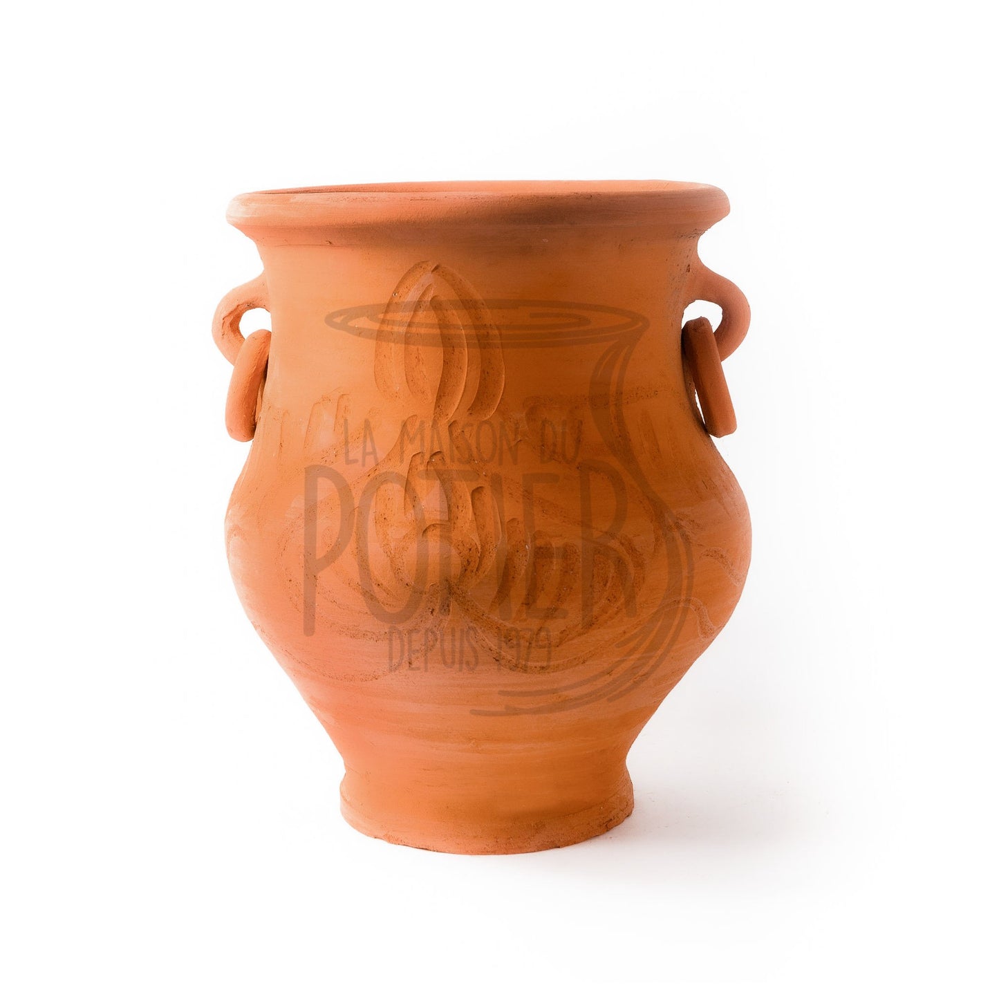 SCULPTED TERRACOTTA GARDEN POT