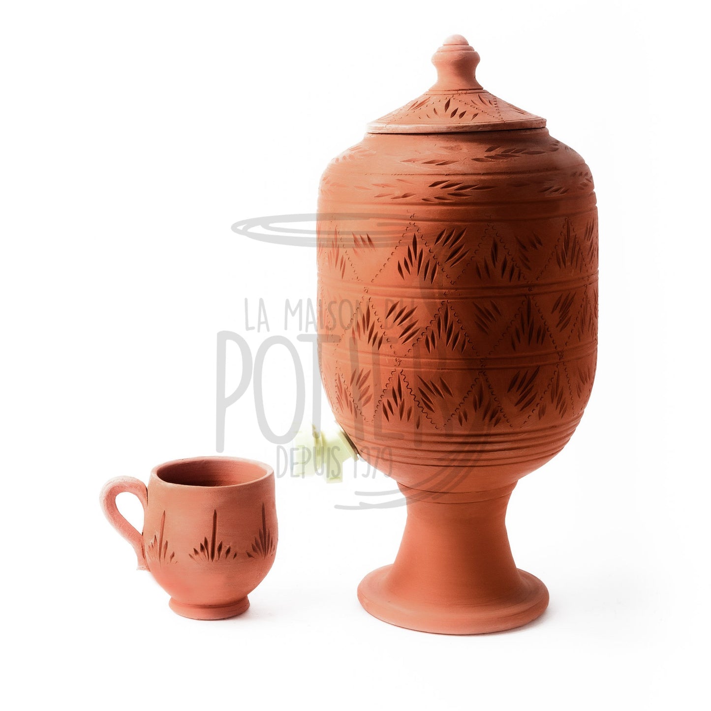 CARAFE FILTRANTE EN TERRE CUITE- carafe eau