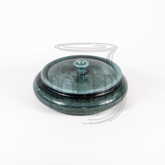 Soupière en Grès Céramique Vert et Noir