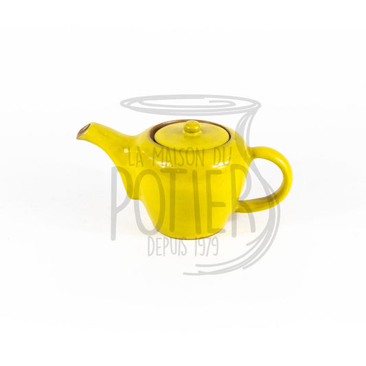 THÉIÈRE EN TERRE CUITE FAIT MAIN JAUNE