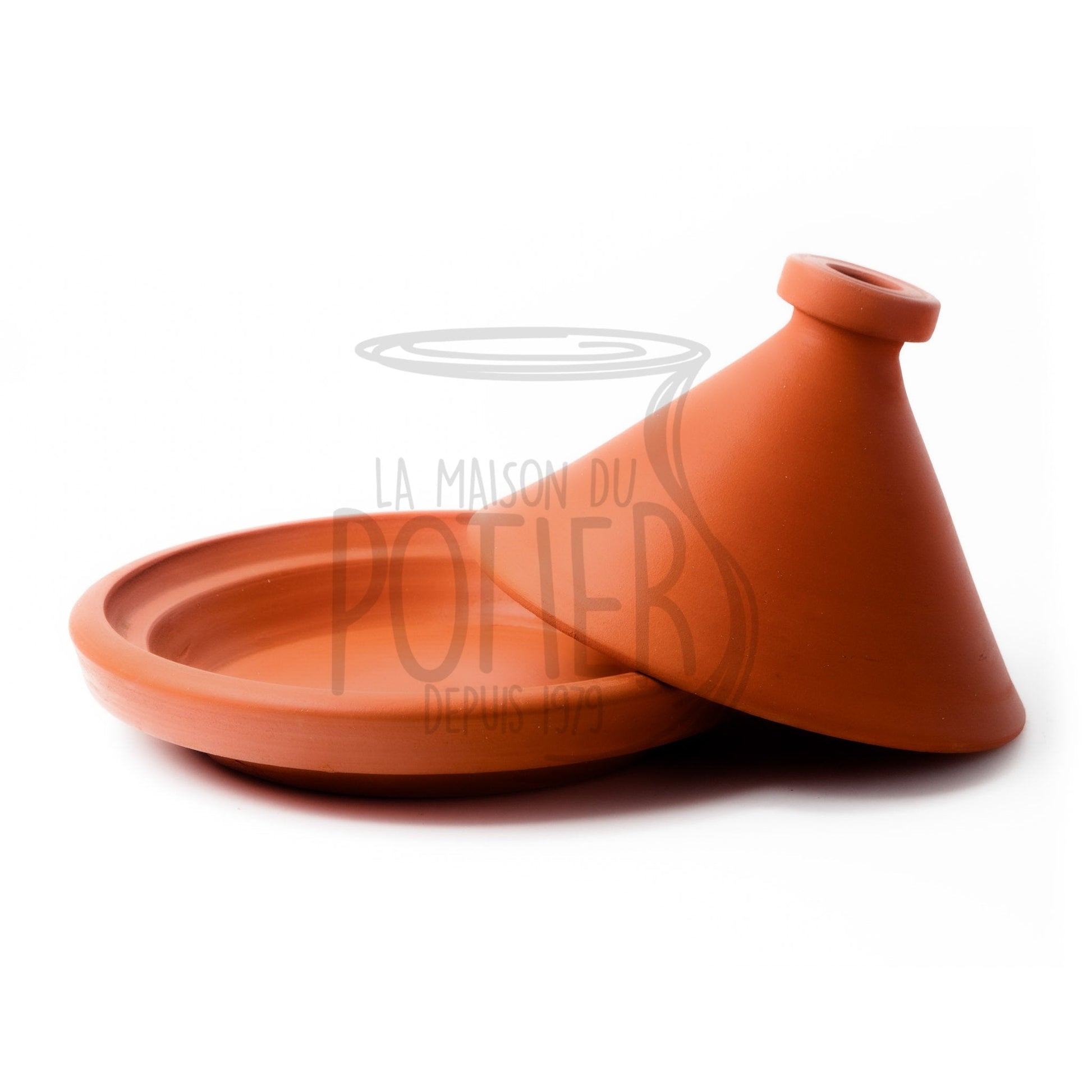 PLAT À TAJINE CONIQUE EN TERRE CUITE - La Maison du Potier
