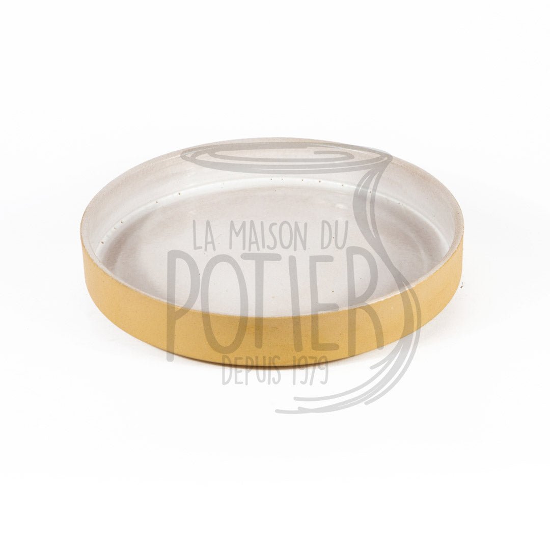 Plateau rond beige model 1 - La Maison du Potier
