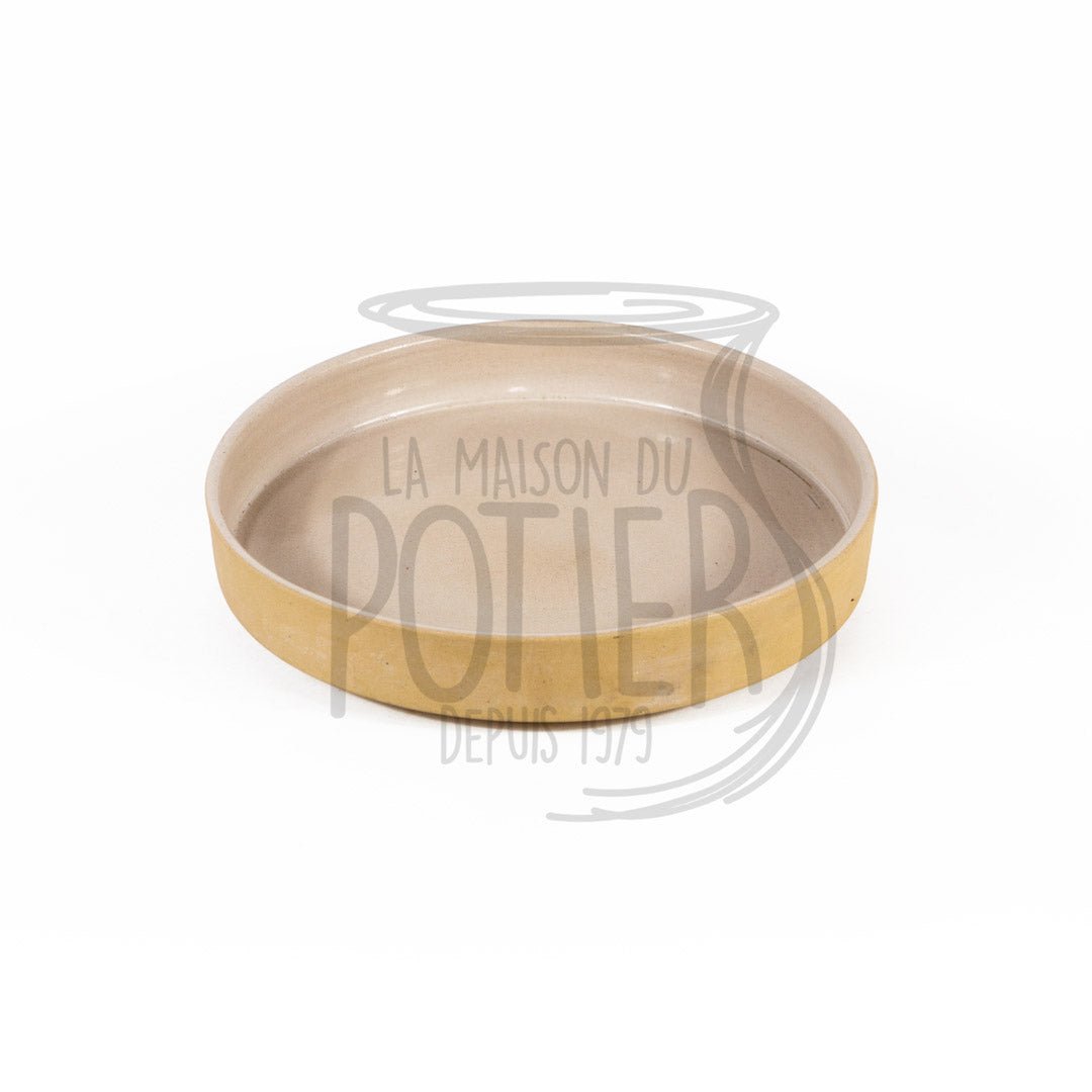 Plateau rond beige model 1 - La Maison du Potier