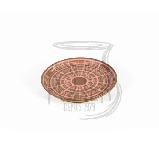 Plateau Rond Coloré - Service Artisanal - La Maison du Potier