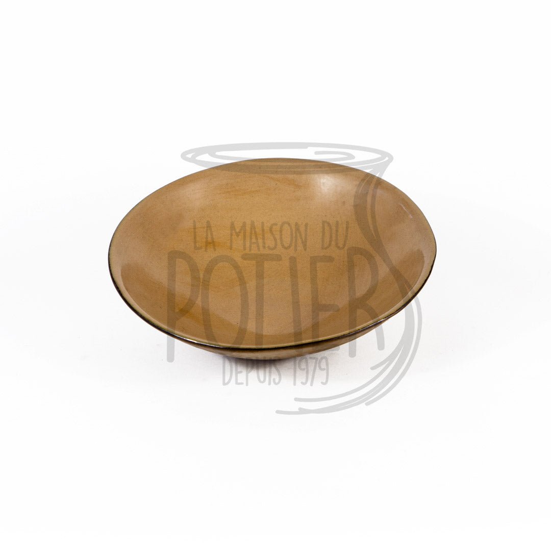 Saladier coleur dorée - La Maison du Potier