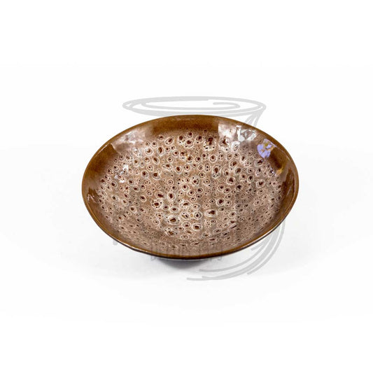 Saladier en Grès Céramique Émaillé Marron et Beige - La Maison du Potier