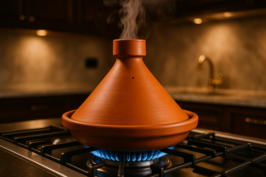 Plat à Tajine Traditionnel en terre cuite- clay tagine