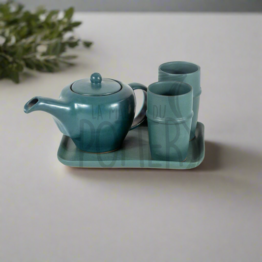 SET THÉIÈRE EN TERRE CUITE