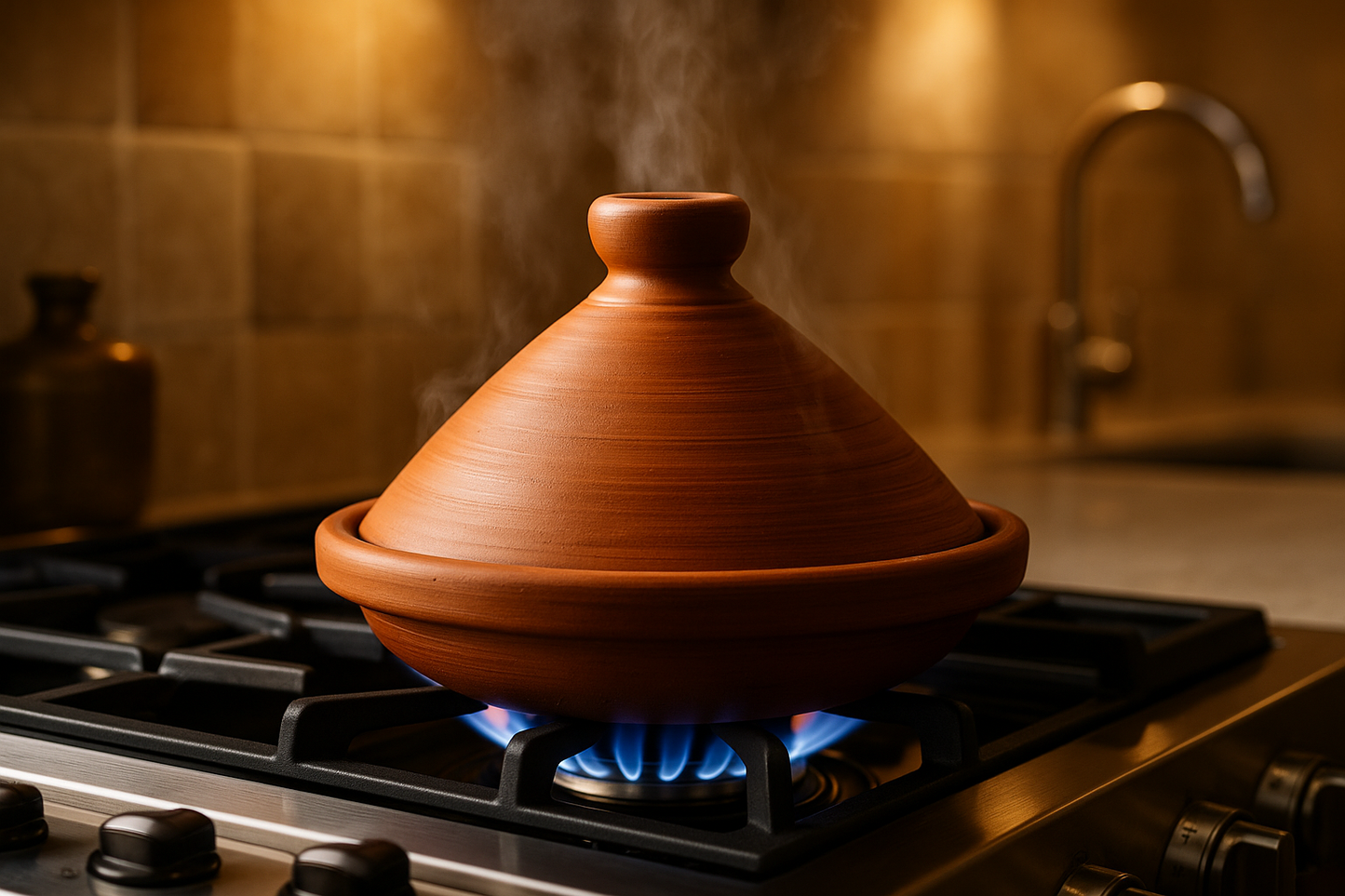 Tajine traditionnel maroc poterie