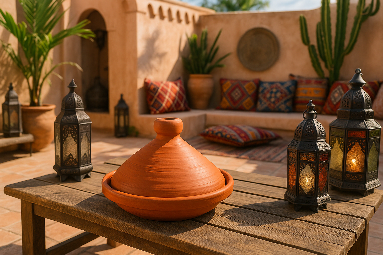 Mise en scène - Terrasse marocaine