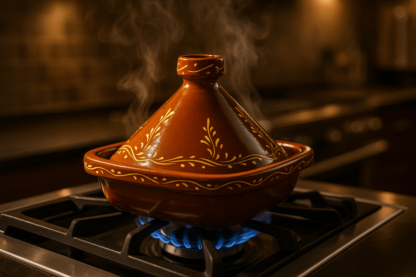 PLAT À TAJINE CARRE - LE TANGEROIS - La Maison du Potier