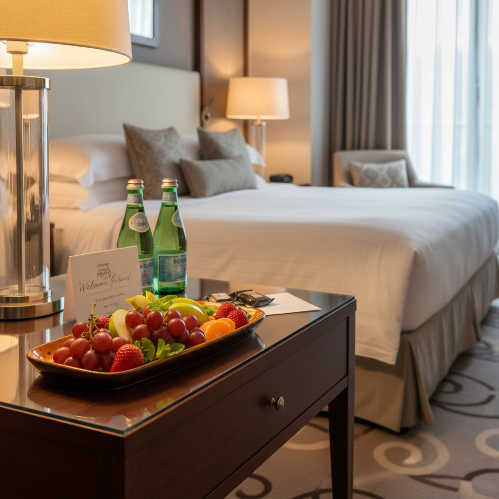 Plat orange amenities hôtel