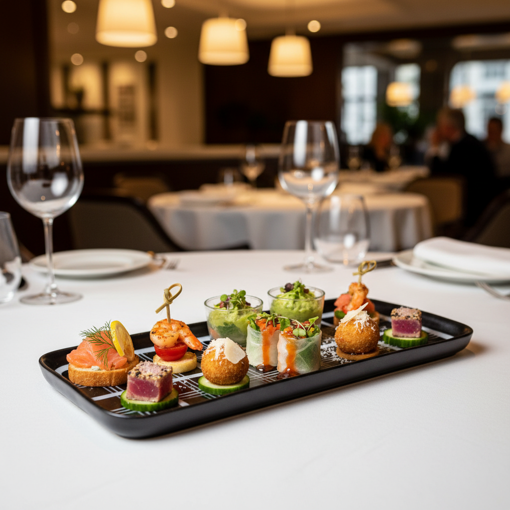 Plateau rectangulaire carreaux avec canapés