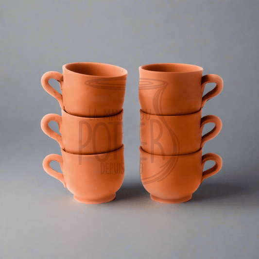 VERRES EN TERRE CUITE - 6 PIÈCES - La Maison du Potier