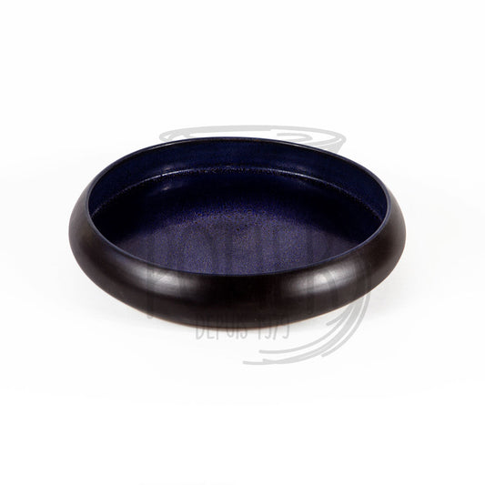 Black and purple salad bowl