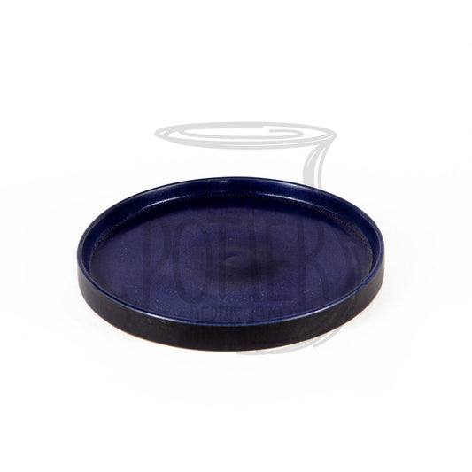 Black and blue round tray model 1