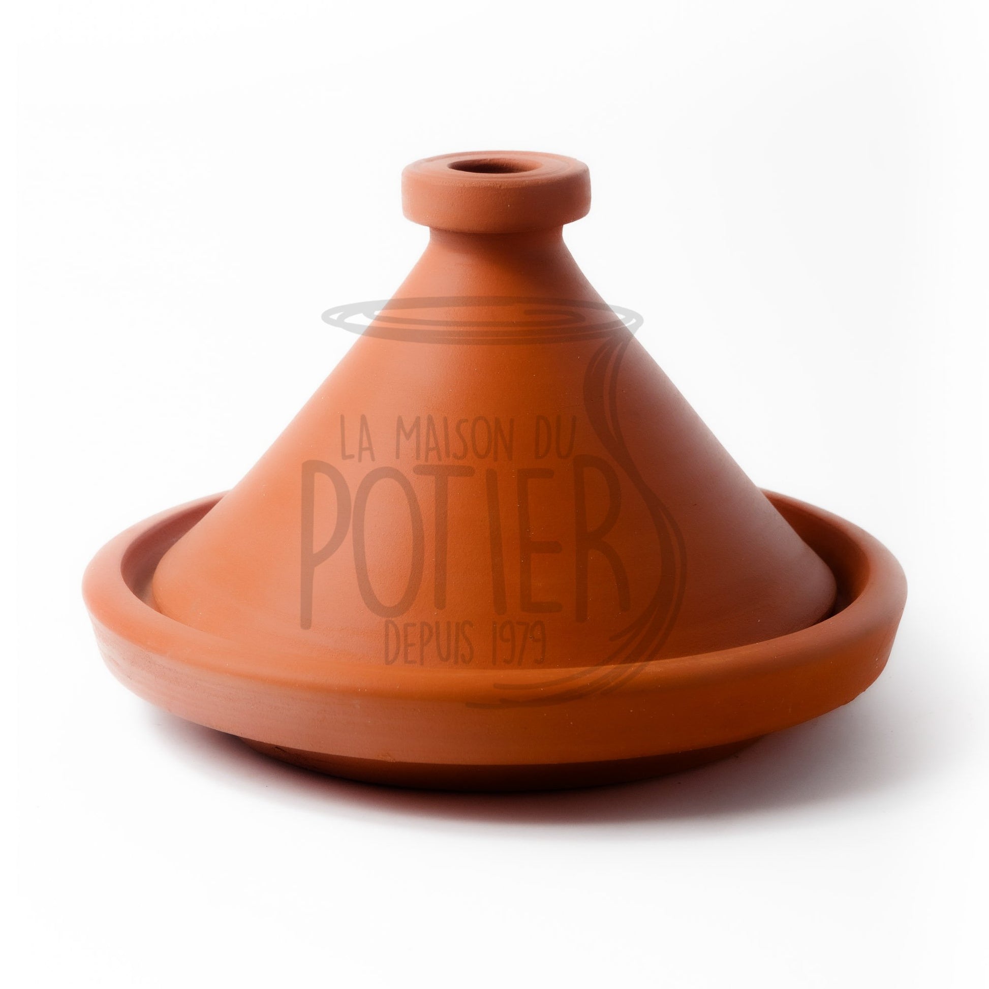 PLAT À TAJINE CONIQUE EN TERRE CUITE