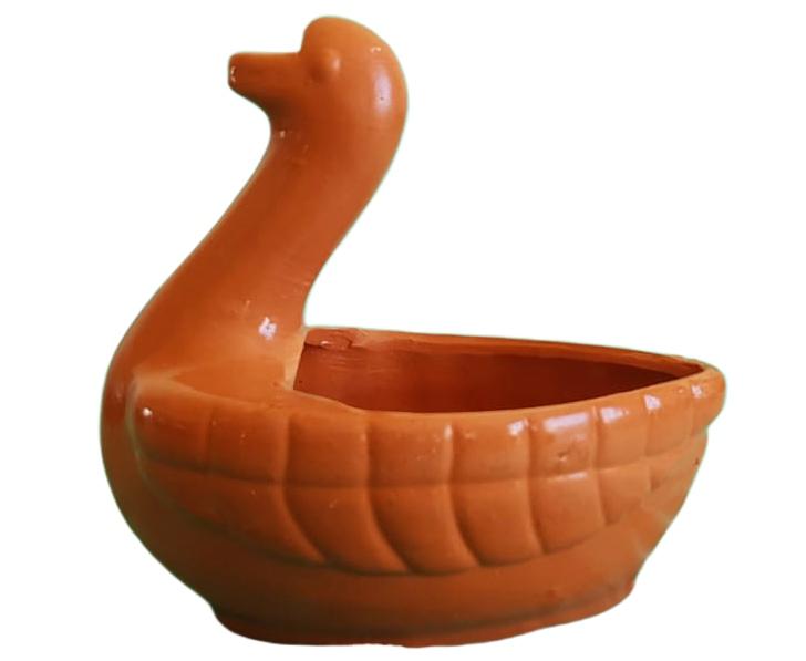 TERRACOTTA DUCK SCUPTURE 