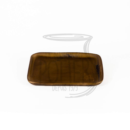 Assiette Large en Grès Céramique Bronze - La Maison du Potier