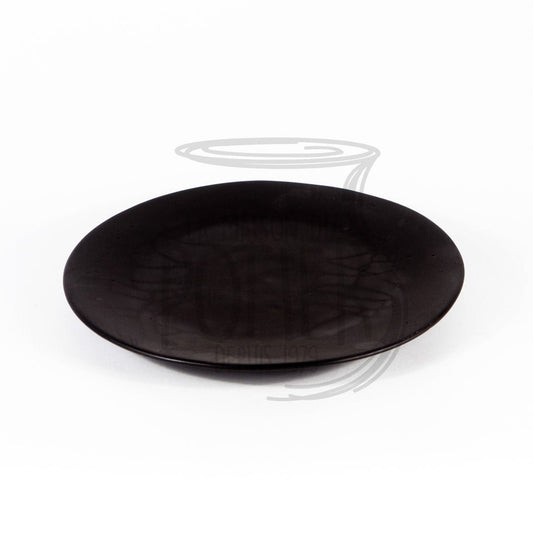 Assiette noire mat model 5 - La Maison du Potier