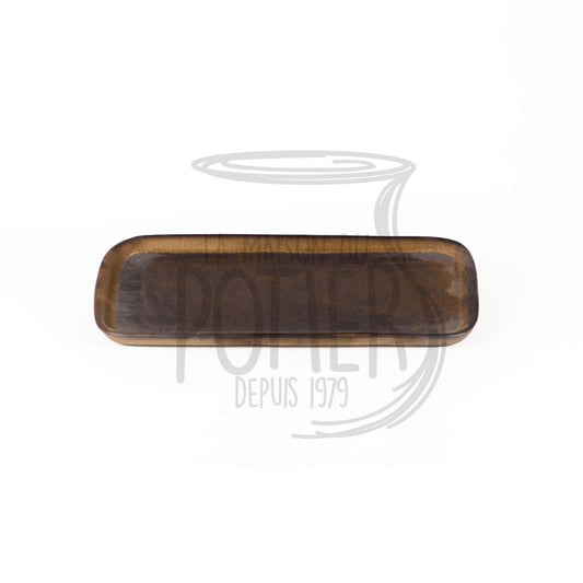 Assiette rectangulaire couleur bronze - La Maison du Potier