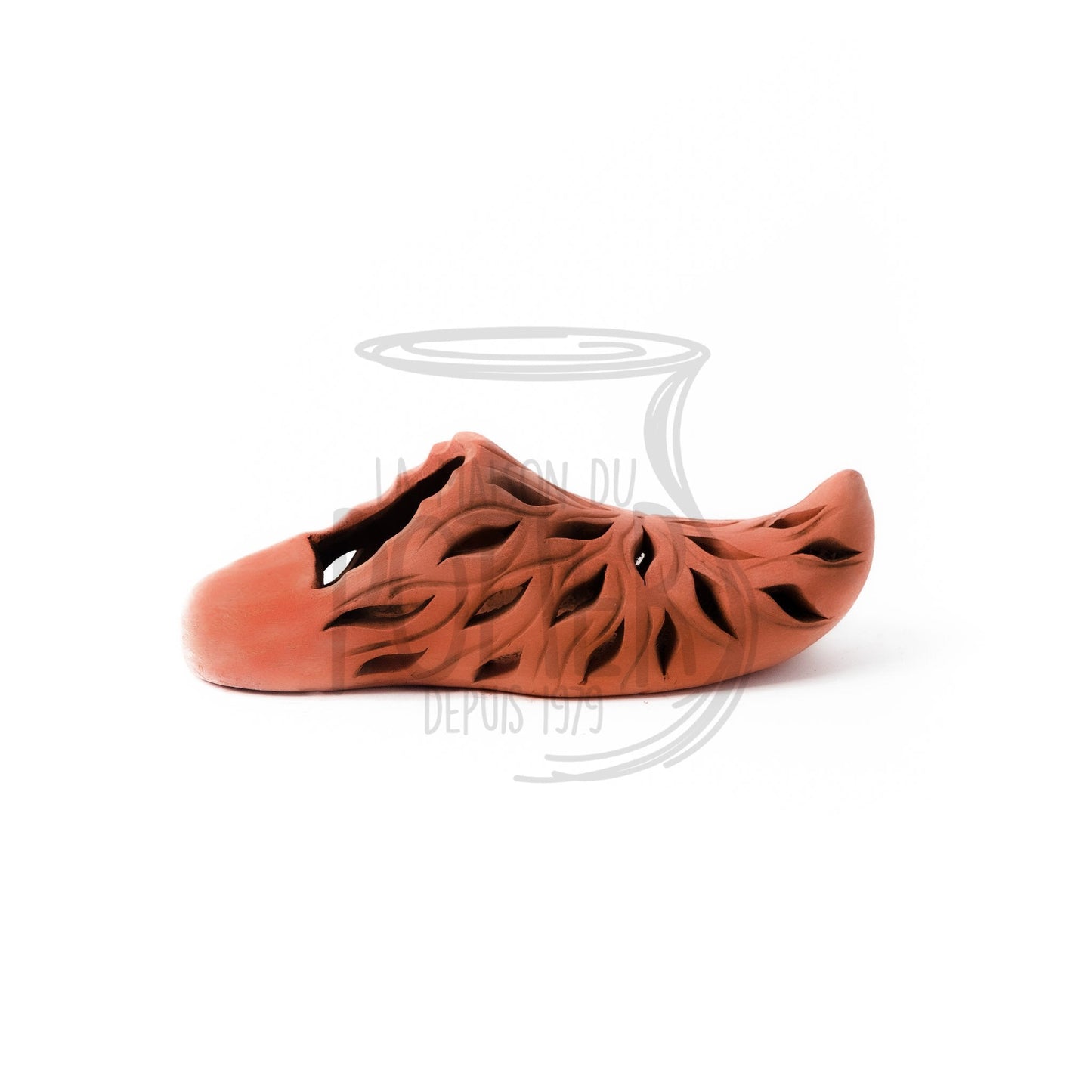 BABOUCHE SCULPTEE EN TERRE CUITE - La Maison du Potier