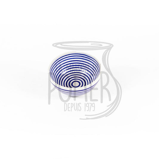Bol Bleu et Blanc avec Sous - plat - La Maison du Potier