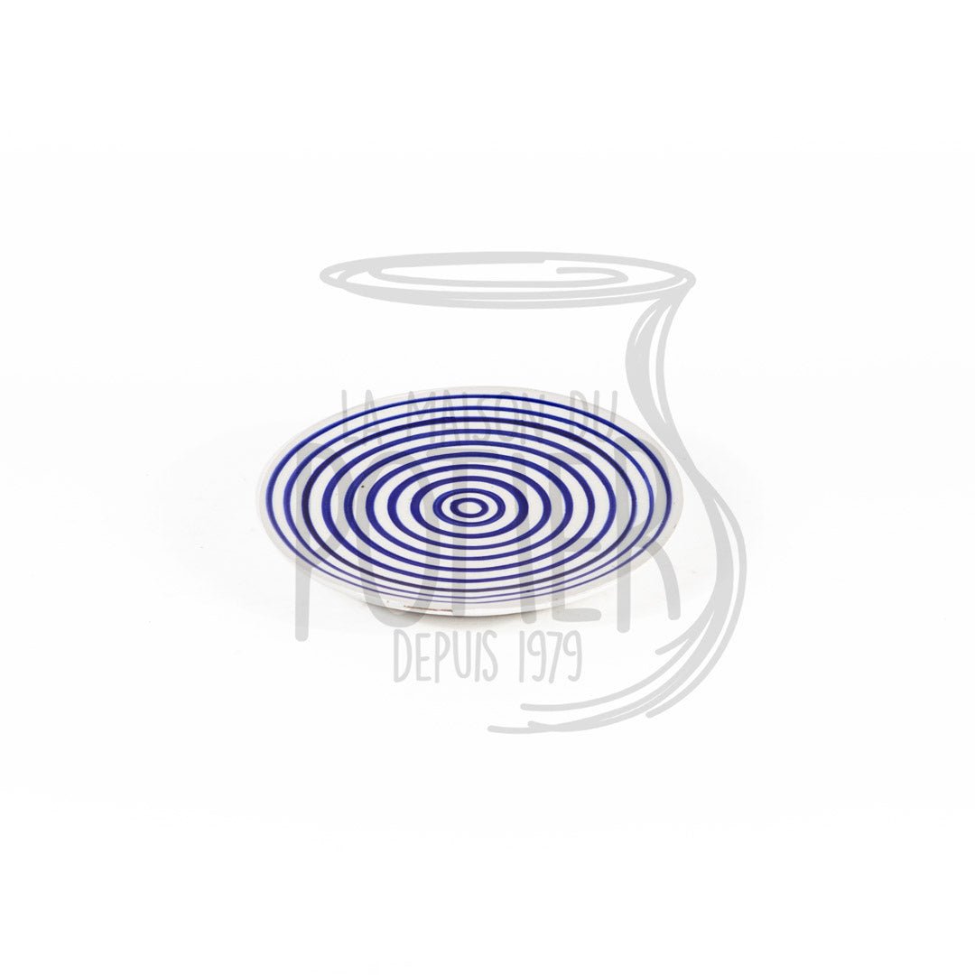 Bol Bleu et Blanc avec Sous - plat - La Maison du Potier