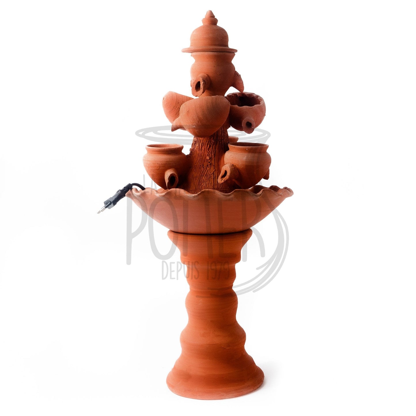 FONTAINE ARTISANALE EN TERRE CUITE AVEC POMPE - La Maison du Potier