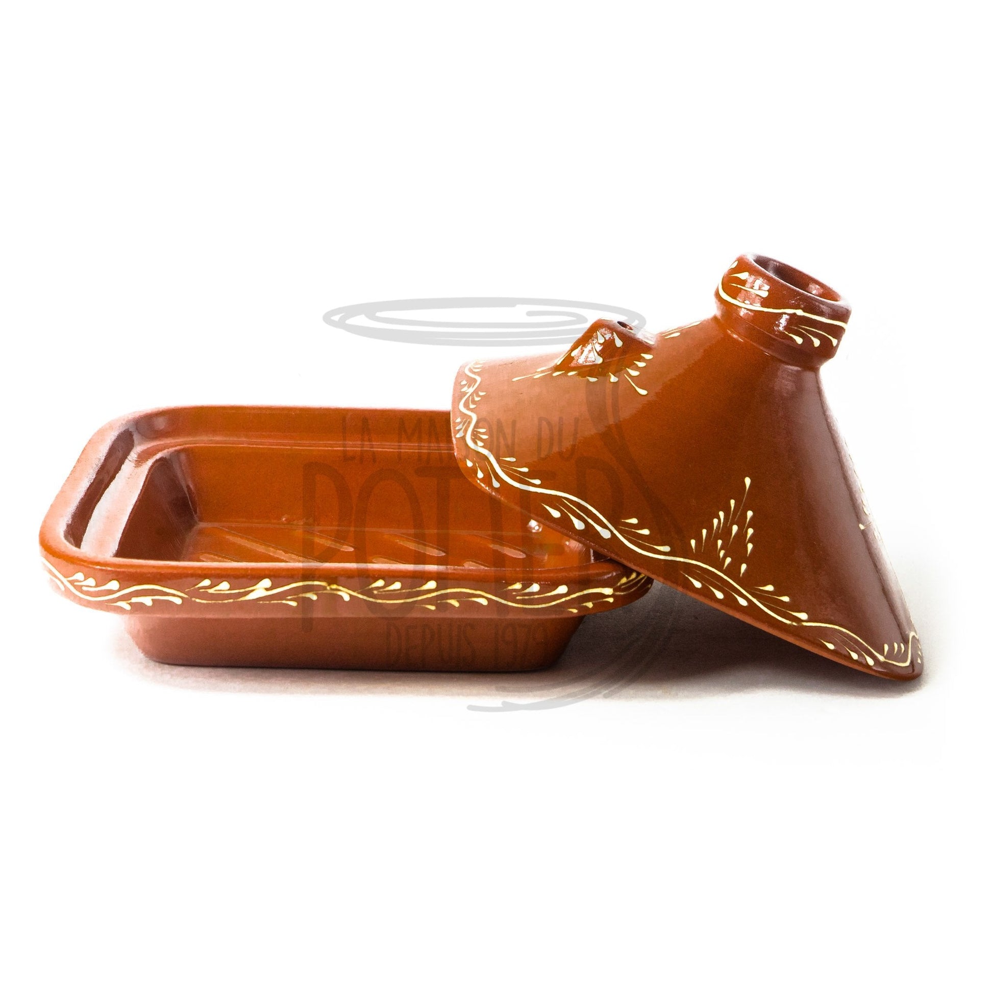 PLAT À TAJINE CARRE - LE TANGEROIS - La Maison du Potier