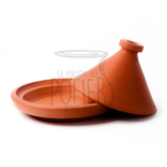 PLAT À TAJINE CONIQUE EN TERRE CUITE - La Maison du Potier