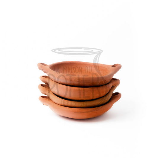POELE EN TERRE CUITE RONDES - 4 PIECES - La Maison du Potier