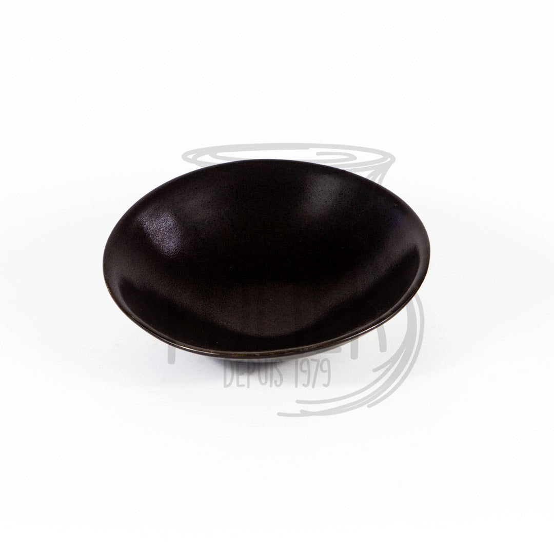 Saladier noire mat model 1 - La Maison du Potier